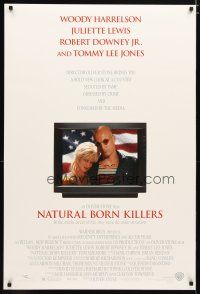 2z548 NATURAL BORN KILLERS DS 1sh '94 Oliver Stone, Woody Harrelson & Juliette Lewis on TV!
