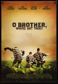 2z556 O BROTHER, WHERE ART THOU? DS 1sh '00 Coen Brothers, George Clooney, John Turturro!