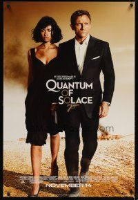 2z616 QUANTUM OF SOLACE advance 1sh '08 Daniel Craig as James Bond + sexy Olga Kurylenko!