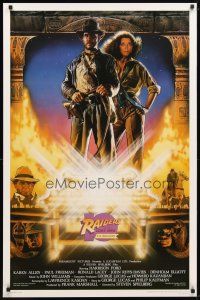 2z623 RAIDERS OF THE LOST ARK Kilian style A 1sh R91 different art of Ford & Allen by Struzan!