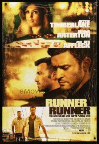 2z653 RUNNER RUNNER style A advance DS 1sh '13 Justin Timberlake, Gemma Arterton, Ben Affleck!