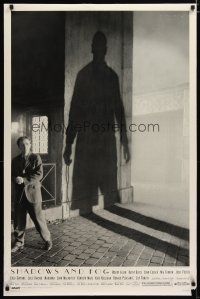 2z676 SHADOWS & FOG DS 1sh '92 cool photographic image of Woody Allen by Brian Hamill!
