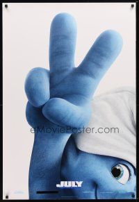 2z686 SMURFS 2 advance 1sh '13 fantasy adventure family comedy, cool image of CG character!