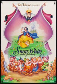 2z693 SNOW WHITE & THE SEVEN DWARFS DS 1sh R93 Walt Disney animated cartoon fantasy classic!