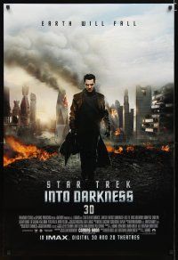 2z708 STAR TREK INTO DARKNESS advance DS 1sh '13 cool image of rubble & Benedict Cumberbatch!
