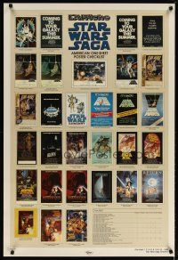 2z716 STAR WARS CHECKLIST Kilian 2-sided 1sh '85 great images of U.S. posters!