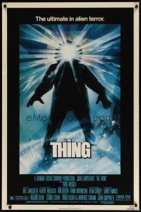 2z745 THING 1sh '82 John Carpenter classic sci-fi horror, Drew Struzan art!