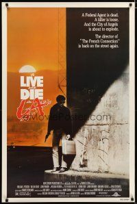 2z754 TO LIVE & DIE IN L.A. 1sh '85 William Friedkin directed, William Petersen, murder thriller!