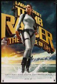 2z756 TOMB RAIDER THE CRADLE OF LIFE advance DS 1sh '03 sexy Angelina Jolie in spandex!