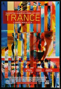 2z767 TRANCE DS 1sh '13 Danny Boyle directed, James McAvoy, Vincent Cassel, cool image!