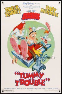 2z773 TUMMY TROUBLE DS 1sh '89 Roger Rabbit & sexy nurse Jessica with doctor Baby Herman!