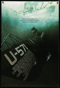 2z779 U-571 DS 1sh '00 Matthew McConaughey, Bill Paxton, Harvey Keitel, cool submarine!