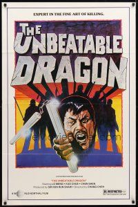 2z780 UNBEATABLE DRAGON 1sh '78 martial arts, Lo Meng is an expert in the fine art of killing!