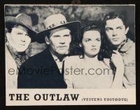 3a0068 OUTLAW Danish program '62 Jane Russell, Jack Buetel, Howard Hughes, different images!