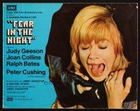 3a0860 FEAR IN THE NIGHT English pressbook '72 Judy Geeson being strangled from behind!