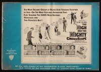 3a0892 HIGH & THE MIGHTY pressbook '54 John Wayne, Claire Trevor, directed by William Wellman!
