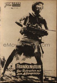 3a0631 FRANKENSTEIN CONQUERS THE WORLD Austrian program '67 cool different rubbery monster images!