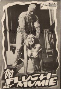 3a0679 MUMMY'S SHROUD Austrian program '67 Hammer horror, cool different monster images!