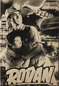 3a0696 RODAN Austrian program '59 Ishiro Honda, The Flying Monster terrorizes Tokyo, different!