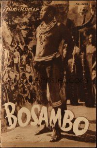 3a0582 SANDERS OF THE RIVER Austrian program '35 Paul Robeson as Nigeria native, Edgar Wallace!