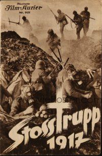 3a0583 SHOCK TROOP Austrian program '34 Stosstrupp 1917, German World War I movie!