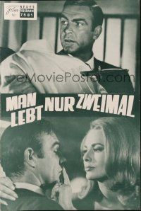 3a0730 YOU ONLY LIVE TWICE Austrian program R80 different images of Sean Connery as James Bond!