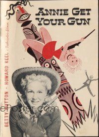 3a0009 ANNIE GET YOUR GUN Danish program '50 different images of Betty Hutton & Howard Keel + art!