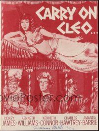 3a0015 CARRY ON CLEO Danish program '65 English sex on the Nile, different images!