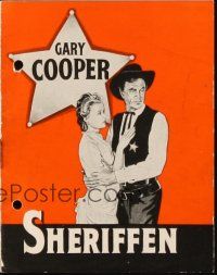 3a0036 HIGH NOON Danish program '52 Gary Cooper, Grace Kelly, Fred Zinnemann, different images!