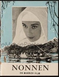 3a0061 NUN'S STORY Danish program '59 different images of religious missionary Audrey Hepburn!
