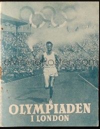 3a0063 OLYMPIC GAMES OF 1948 Danish program '48 XIV Olympiad: The Glory of Sport, held in London!