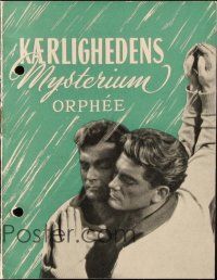 3a0067 ORPHEUS Danish program '51 Jean Cocteau's Orphee, Jean Marais, different images!