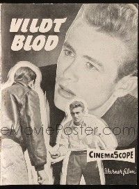 3a0074 REBEL WITHOUT A CAUSE Danish program '58 Nicholas Ray, different images of James Dean!