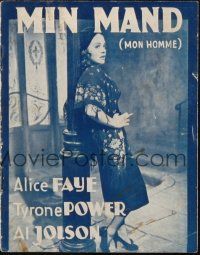 3a0076 ROSE OF WASHINGTON SQUARE Danish program '39 Alice Faye, Tyrone Power, different images!