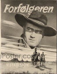 3a0077 SEARCHERS Danish program '56 different images of John Wayne, John Ford western classic!