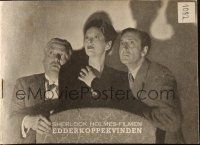 3a0084 SPIDER WOMAN Danish program '44 Basil Rathbone as Sherlock, Nigel Bruce, different images!