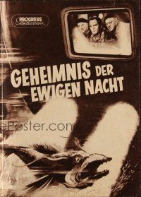 3a0756 MYSTERY OF THE ETERNAL NIGHT East German program '57 Russian sci-fi, cool artwork!