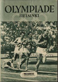 3a0757 OLYMPIADA - HELSINKY 1952 East German program '53 cool images of Olympic Games sports!