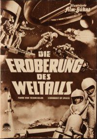 3a0284 CONQUEST OF SPACE German program '55 George Pal sci-fi, cool different sci-fi images!