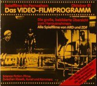 3a0293 DAS VIDEO-FILMPROGRAMM German program '81 Metropolis, Day the Earth Stood Still & more!