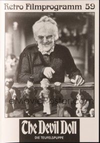 3a0303 DEVIL DOLL German program R90 Tod Browning, Lionel Barrymore, O'Sullivan, different images!