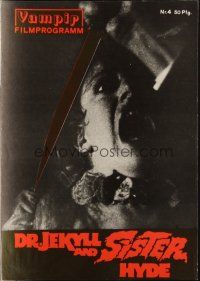3a0308 DR. JEKYLL & SISTER HYDE German program '72 Hammer, wild different horror images!