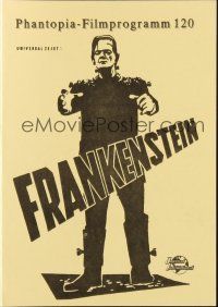 3a0328 FRANKENSTEIN German program R80s Boris Karloff as the monster, different images & art!