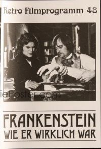 3a0331 FRANKENSTEIN: THE TRUE STORY German program R86 English horror, cool different images!