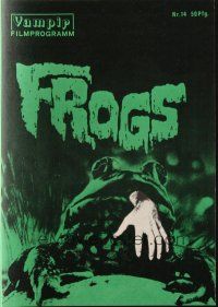 3a0332 FROGS German program '73 great wacky different images of man-eating amphibians!