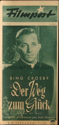 3a0214 GOING MY WAY German program '46 Bing Crosby, Rise Stevens, Leo McCarey classic, different!