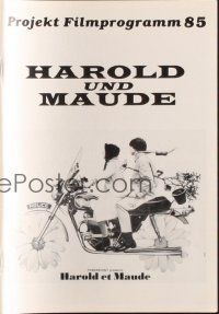 3a0353 HAROLD & MAUDE German program R96 Ruth Gordon, Bud Cort, great different images!