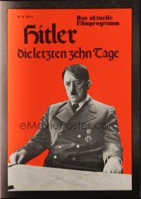 3a0356 HITLER: THE LAST TEN DAYS German program '73 Alec Guinness as Adolf, Kunstmann as Eva Braun!