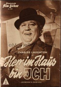 3a0357 HOBSON'S CHOICE German program '54 David Lean, many different images of Charles Laughton!