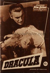 3a0361 HORROR OF DRACULA German program '58 different images of Cushing & vampire Christopher Lee!